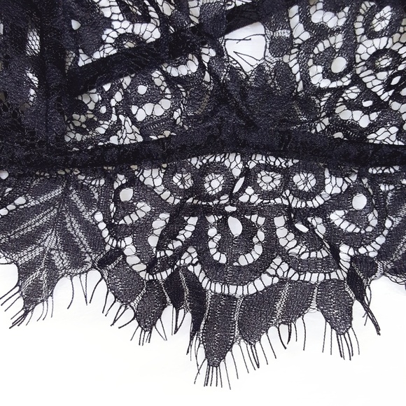 Black Lace Lingerie Bralette | Bra Top - Picture 3 of 4